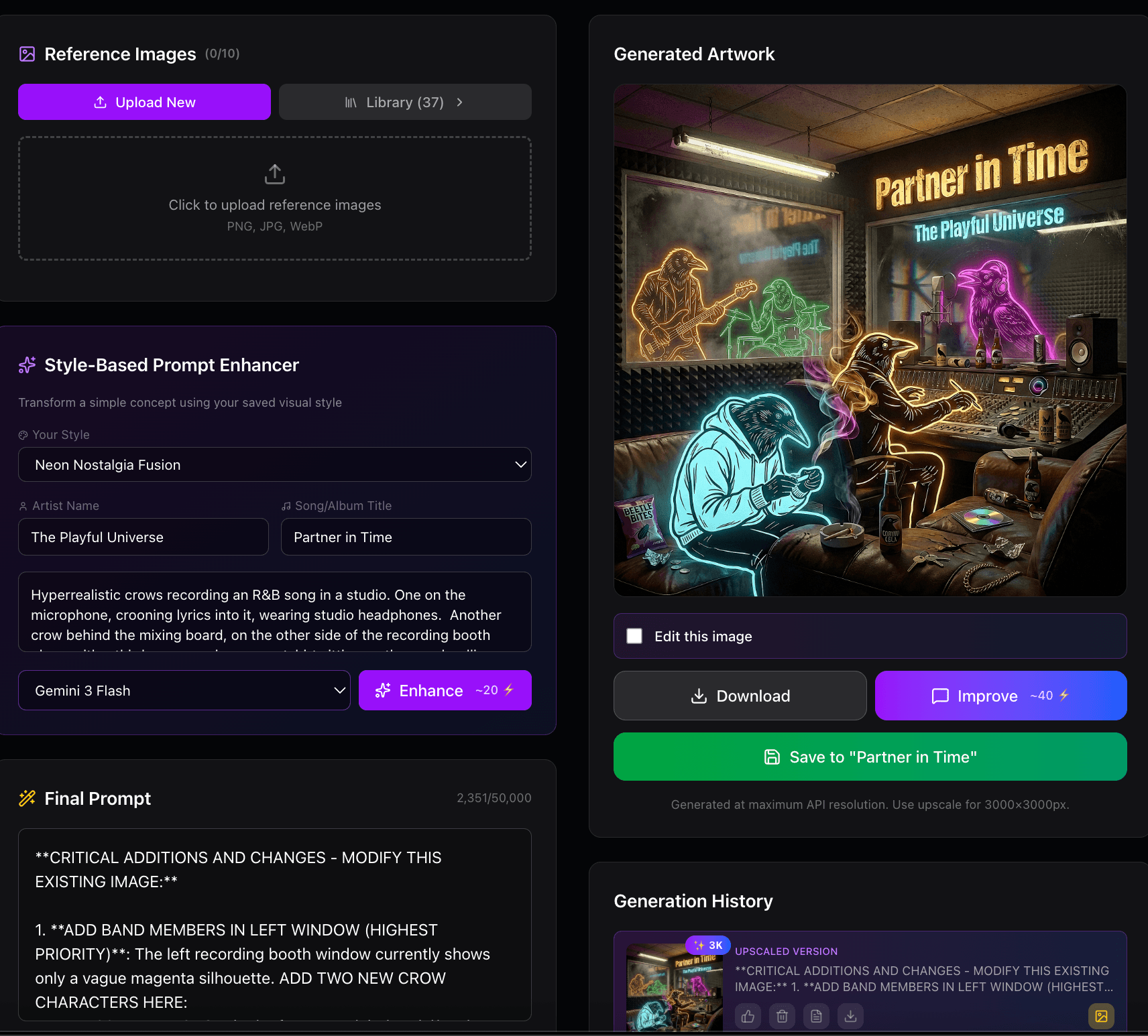 AI art generator — generated artwork